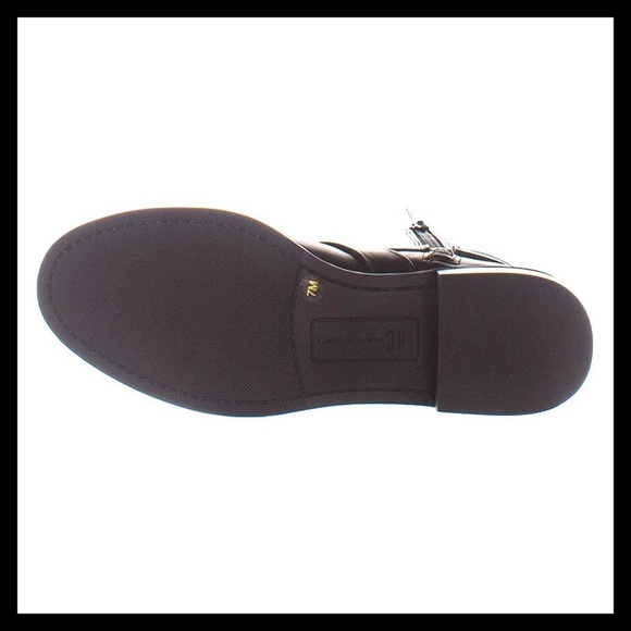 INC International Concepts Leather Closed Toe Knee High Riding Boots Dark Brown - Picture 6 of 10